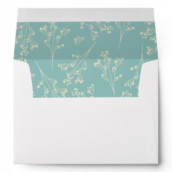 Baby's Breath Silhouette Lining Envelope