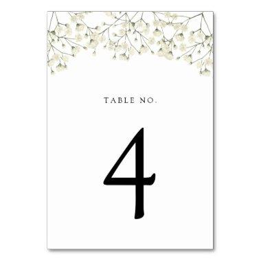 Baby's Breath Table Number