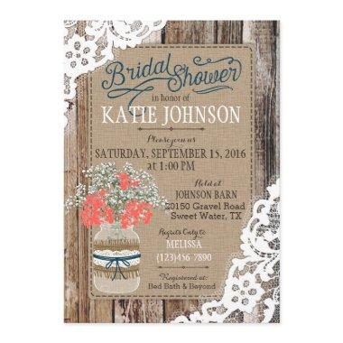 Baby's Breath Wood Lace Rustic