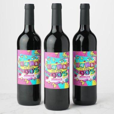 Bach to the 90's wine label