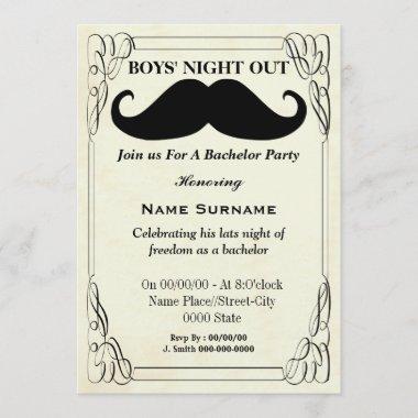 bachelor party,groom shower,stag party.... Invitations