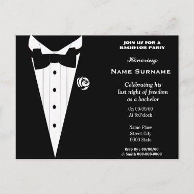 bachelor party,stag party,groom shower.... invitation postInvitations