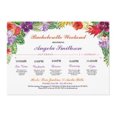 Bachelorette Aloha Bridal Shower Itinerary Plan Program