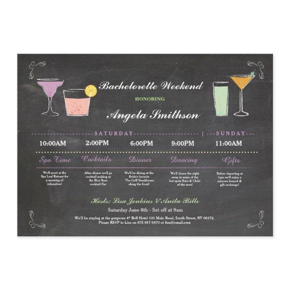 Bachelorette  Chalk Coral Itinerary Program
