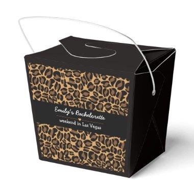 Bachelorette Bride Boujee Trendy Leopard Print Favor Boxes