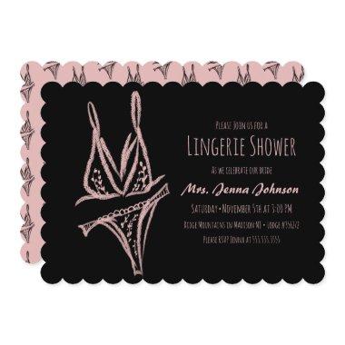 Bachelorette Lingerie Bridal Shower Scalloped