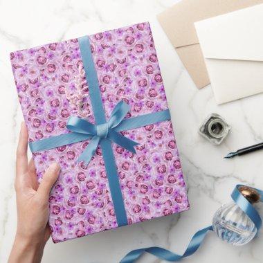 Bachelorette Party,  Lavender Flowers Wrapping Paper
