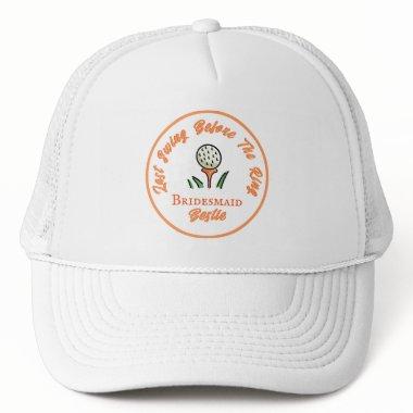 Bachelorette Party, Bridal Shower Peach Orange Trucker Hat