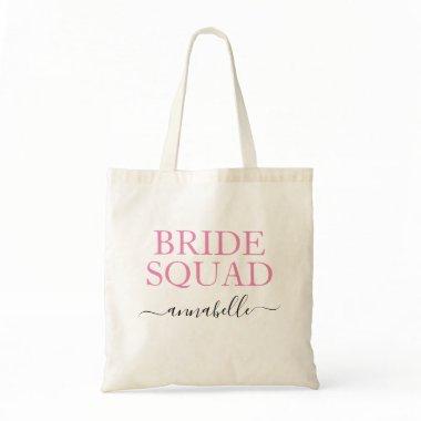 Bachelorette Party Bridesmaid Bride Squad Tote Bag