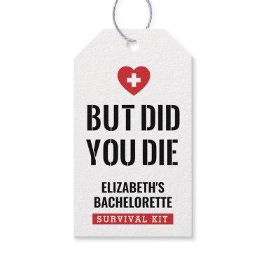 Bachelorette Party But Did You Die? Gift Tags