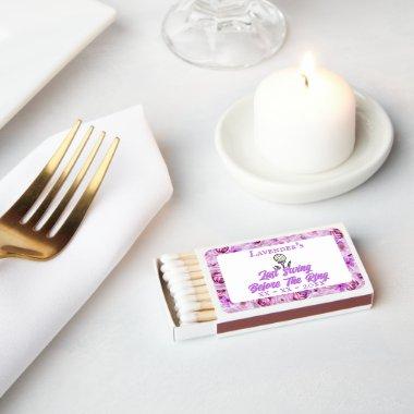 Bachelorette Party or Bridal Shower Golf Lavender Matchboxes