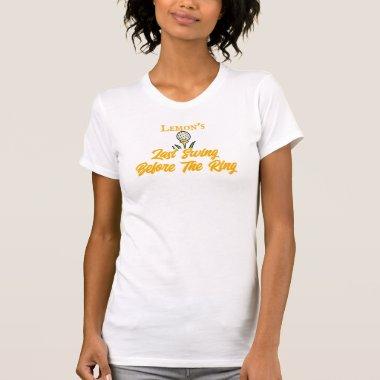Bachelorette Party or  Golf Yellow T-Shirt