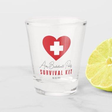 Bachelorette Party Survival Kit Personalized Shot Glass