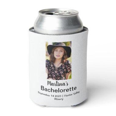 Bachelorette Personalized Name Photo Can Cooler