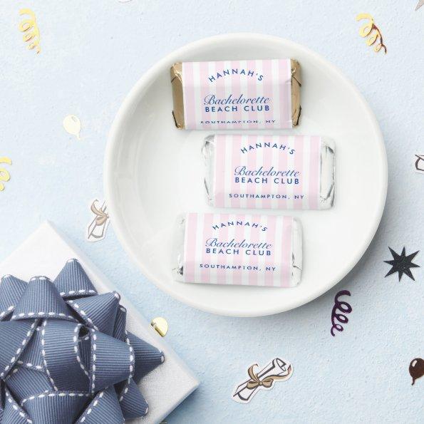 Bachelorette Retro Modern Navy & Pink Personalized Hershey's Miniatures