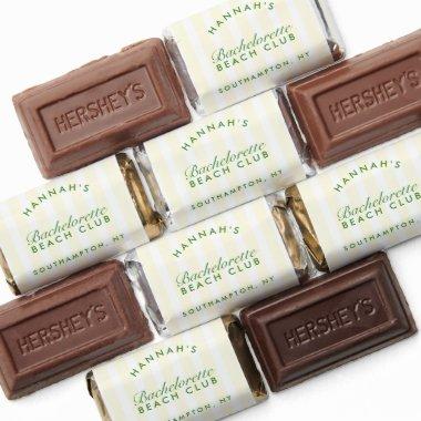 Bachelorette Retro Yellow & Green Personalized Hershey's Miniatures