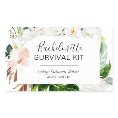 Bachelorette Survival Kit Rectangular Sticker