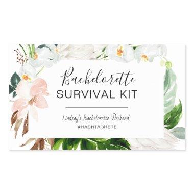 Bachelorette Survival Kit Rectangular Sticker