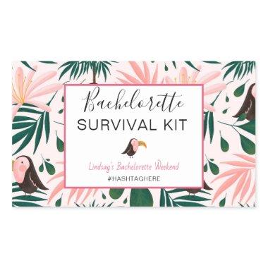 Bachelorette Survival Kit Rectangular Sticker