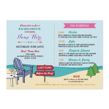 Bachelorette The Lakes  Itinerary Program