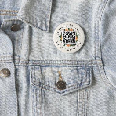 Bachelorette Tropical Leaves Buy The Bride A Drink Button