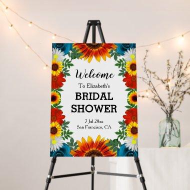 Backyard Summer Floral Bridal Shower Foam Board