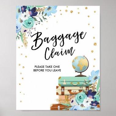 Baggage Claim Sign Travel shower Miss to Mrs Favor