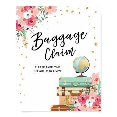 Baggage Claim Sign Travel shower Miss to Mrs Favor