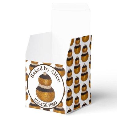 Bakery Pastry Chef Patisserie Religieuse Choux Bun Favor Boxes