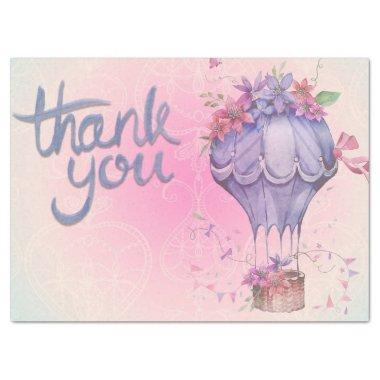balloon and flowers  tissue paper