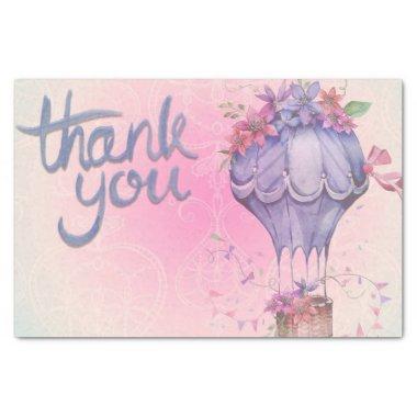 balloon and flowers tissue paper