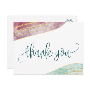 Banded Gemstone | Mauve Thank You Post