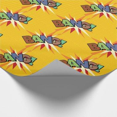 BANG Fun Retro Comic Book Pop Art Wrapping Paper