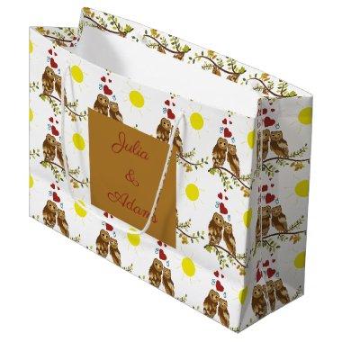 Barn Owl Couple Gift Bag