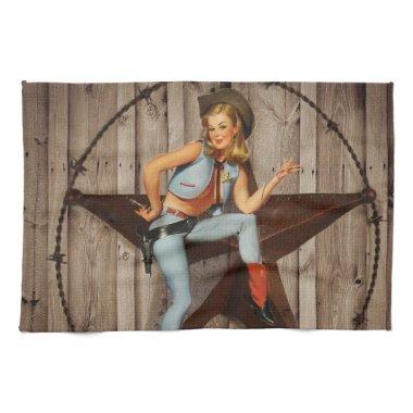 Barn Wood Texas Star western country Cowgirl Towel