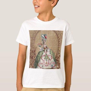 baroque french country burlap Marie Antoinette T-Shirt