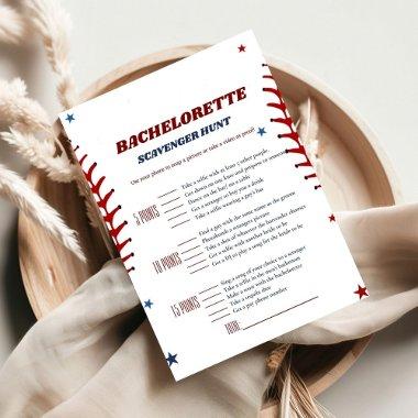 Baseball Sport bachelorette Scavenger game