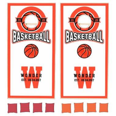 Basketball Cornhole Set