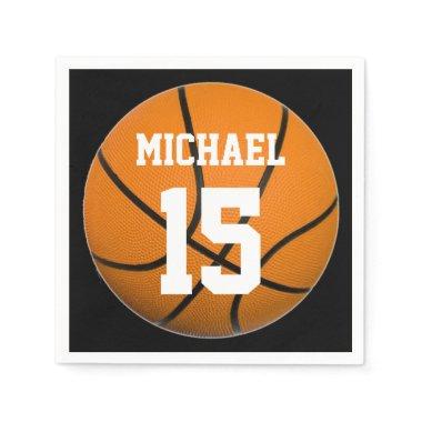 Basketball Your Name Napkins