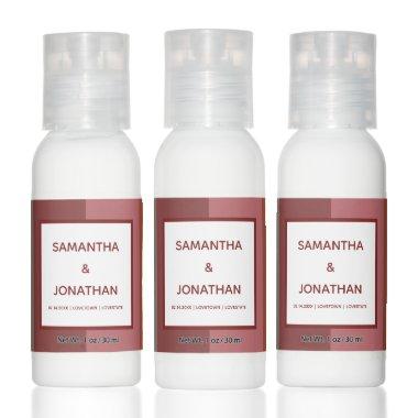 Bauhaus Striped Custom Wedding Party Favor Hand Lotion