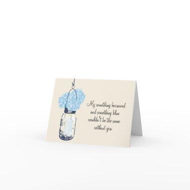 Be My Bridesmaid - Mason Jar Hydrangea Flowers