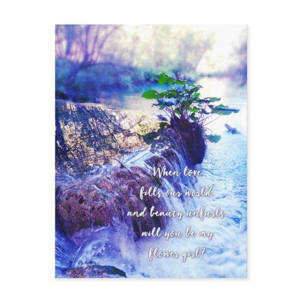 be my flower girl waterhaze invite