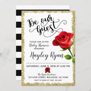 Be Our Guest Baby Shower Invitations