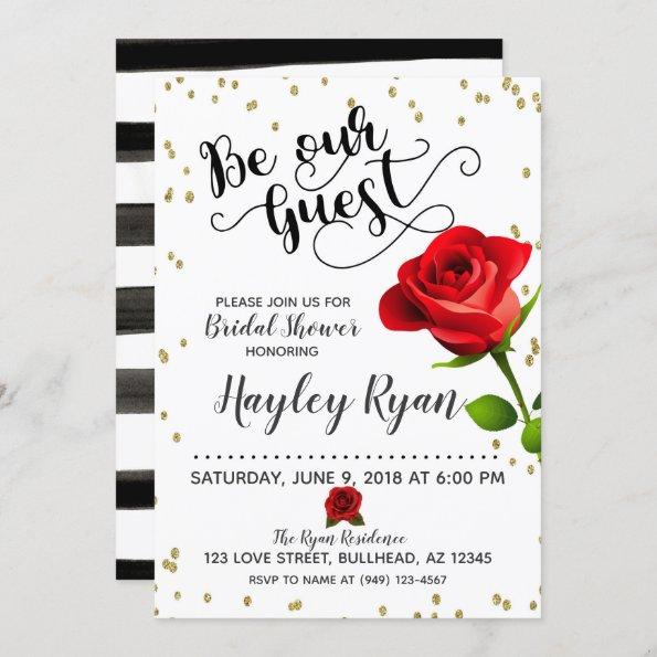 Be Our Guest Bridal Shower Invitations