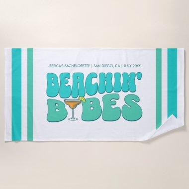 Beach Bachelorette Party Beachin Babes Bridesmaid Beach Towel