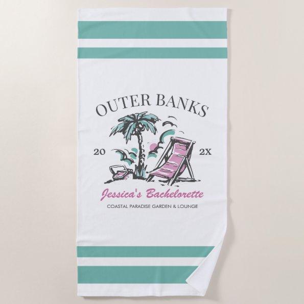 Beach Bachelorette Party Custom Bridesmaid Gift Beach Towel