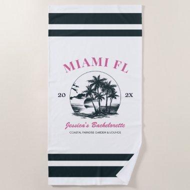 Beach Bachelorette Party Girls Weekend Trip Custom Beach Towel