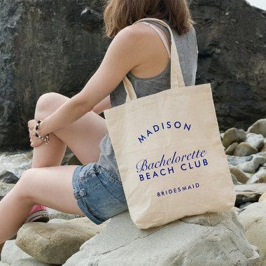 Beach Bachelorette Retro Modern Personalized Tote Bag