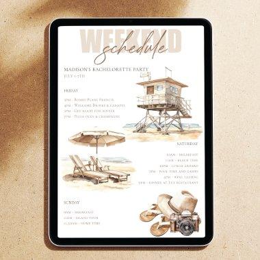 Beach  Weekend Itinerary