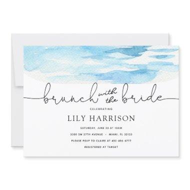 Beach Brunch with the Bride Shower Invitations